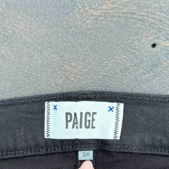 Paige Verdugo Ultra Skinny Black Jeans Size 28 - Picture 2 of 5